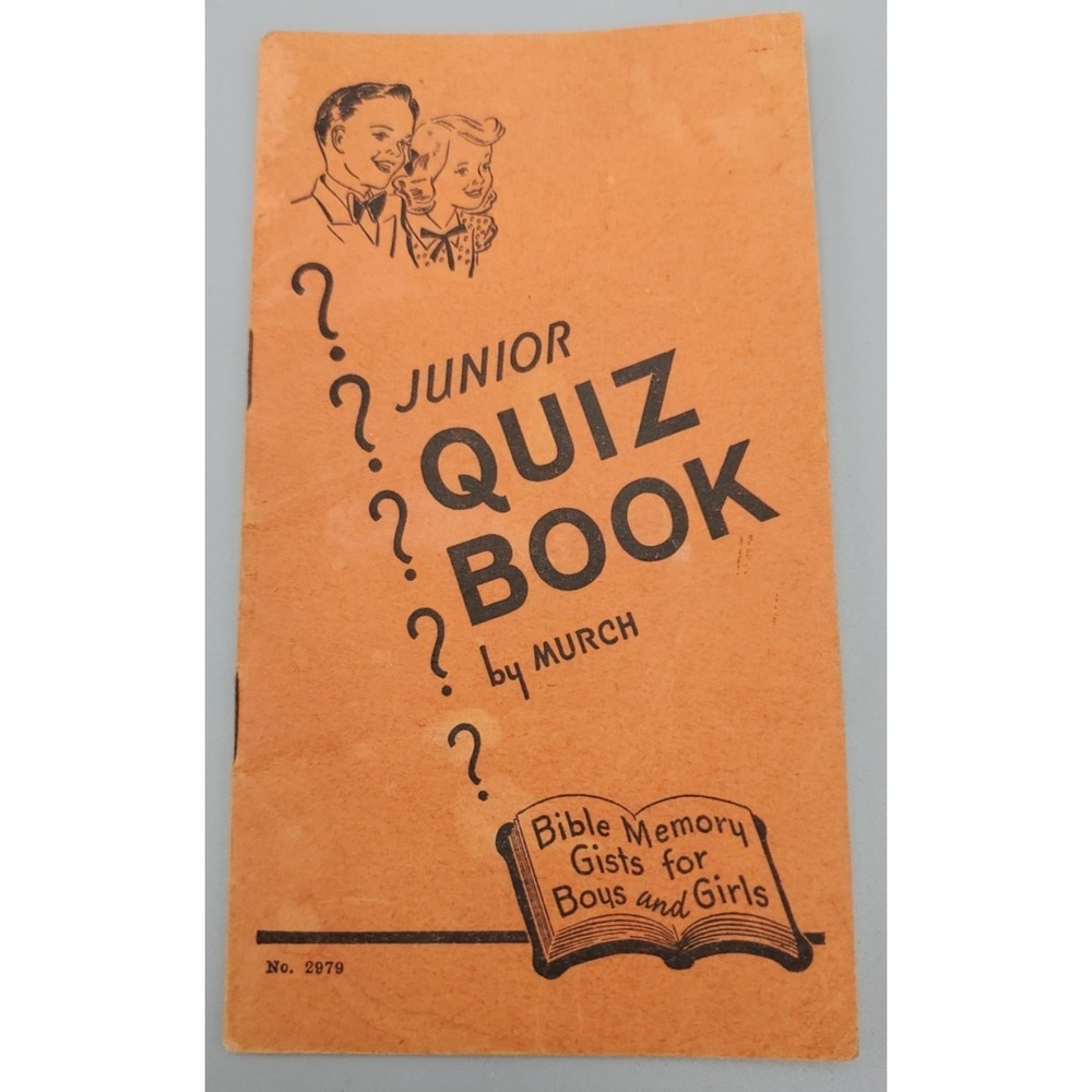 Junior Quiz Pocket Book by Murch Bible Memory Gists for boys & girls number 2979
